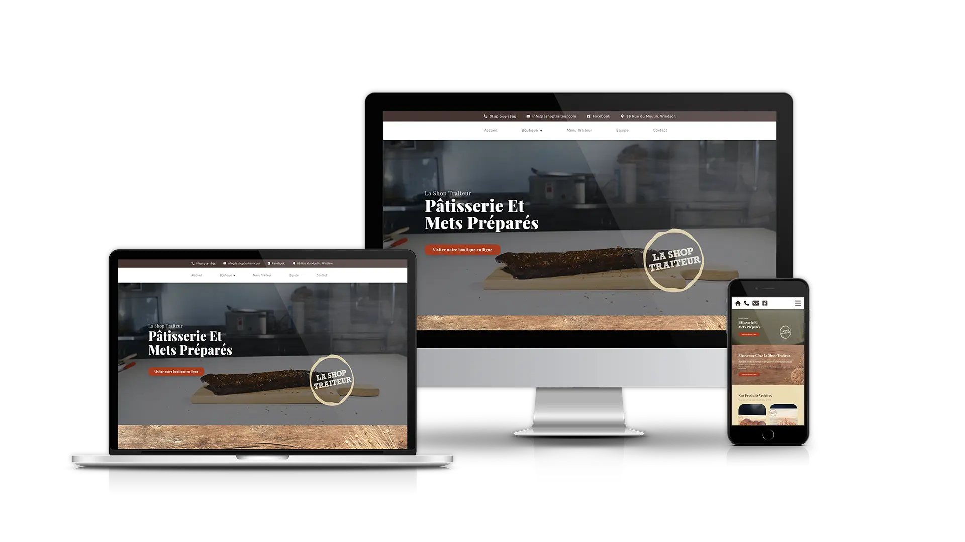 Présentation Responsive - La Shop Traiteur - LRG Media